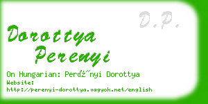 dorottya perenyi business card